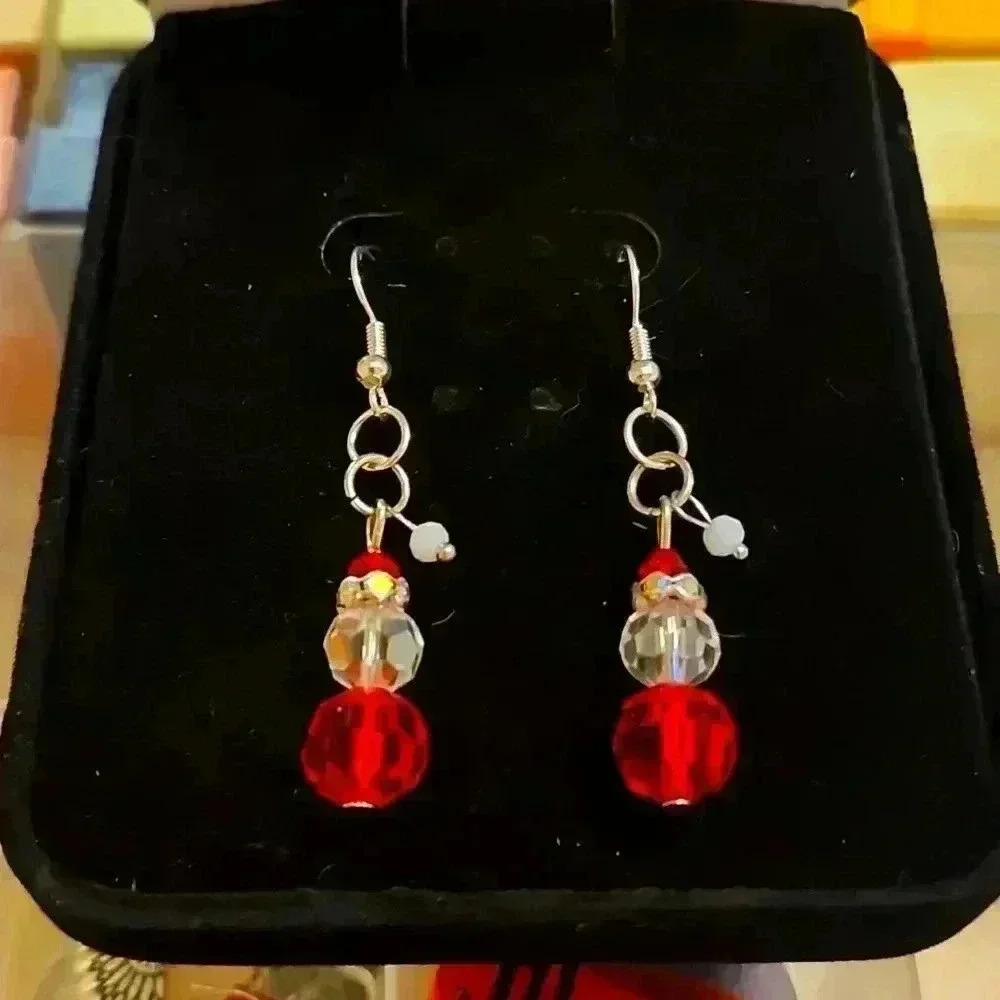 Handcrafted Christmas Earrings Nickle Free!!!!